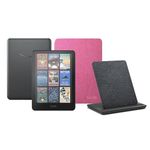 Kindle Colorsoft Signature Edition (32 GB) without ads, an Amazon Fabric Cover and a Made for Amazon Wireless Charging Dock