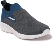 SPRENGE Saber D.Grey T.Blue Walking Shoes for Men (D.Grey T.Blue, 11)