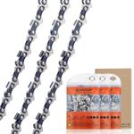 Savior Chainsaw Chain for 14 Inch 52 Links, .050" Gauge, 3/8" LP, Low-Kickback Chains Compatible with Husqvarna X-Cut S93G, Hyundai, Makita, Einhell and More, 3 Pack