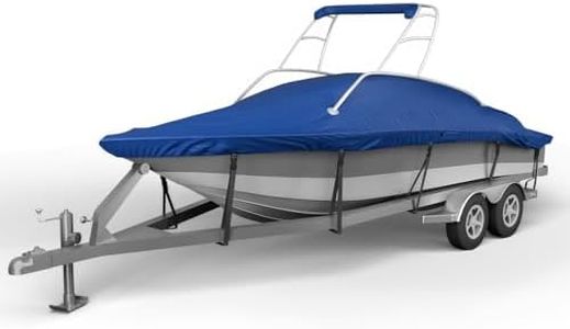 Seal Skin Covers Waterproof Tower Boat Cover, Heavy-Duty, UV-Resistant T-Top & Center Console Cover, Fits Up to 24'5" L & 102" W, Ideal for Ski & Wakeboard Tower Boat Cover