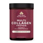 Ancient Nutrition Multi Collagen Protein Powder - Unflavoured, Formulated by Dr. Josh Axe, 4 Collagen Sources, 5 Types of Collagen, 480 Grams