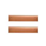 Nameplate Holder Wall or Door 2 Pack (2" x 10", Rose Gold)