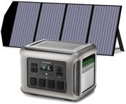 ALLPOWERS R2500 Solar Generator 2016Wh with 140W Portable Solar Panel, 4 X 2500W (4000W Surge) AC Outlets, Portable Power Station, Outdoor Generator for Home Backup Outdoors Camping RV Emergency
