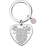 HULALA Mummy Gifts 10 Reasons Why I Love My Mummy Keyring Keychain For Mum Birthday Chritsmas Mothers Day Gifts From Daughter Son