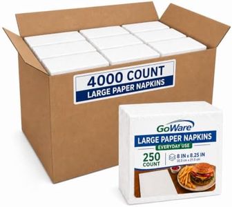 GoWare Bulk Large Paper Napkins Everyday Use, Disposable, Lunch/Dinner Size