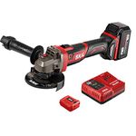 SKIL PWRCore20 Brushless 20V 4-1/2 Angle Grinder, Included 5.0Ah Battery, PWRJump Charger and PWRAssist USB Adapter - AG2907-1A
