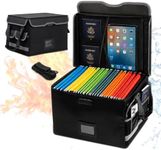 Fireproof Document Box with Lock,Hanging File Box,Letter & Legal Size