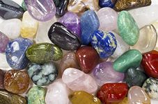 Fantasia Materials: 3 lbs Brazilian Tumbled Polished Natural Stones Assorted Mix - Large - 1.25" to 1.75"