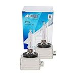 HEQI D3S Xenon HID Headlights Bulb - 6000K 35W Replacement Lights -24 month Warranty- Pack of 2