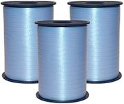 Morex Ribbon 253/5-602 Crimped Curling 3/16" X 1500 YD Ribbon for Gift Wrapping, Light Blue, Birthday Decorations, Party Favors for Kids and Adults, Christmas Ribbon for Crafts