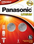 Panasonic CR2354 3.0 Volt Long Lasting Lithium Coin Cell Batteries in Child Resistant, Standards Based Packaging, 2-Battery Pack