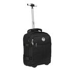 Cabin Max 40x30x20 Cabin Bag with Wheels Underseat Backpack Suitable for Wizz Air, Easyjet (Metz 24L Carry On Luggage, Black)