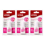 Kiss Brush-On Nail Glue 0.17oz (3 Pack)
