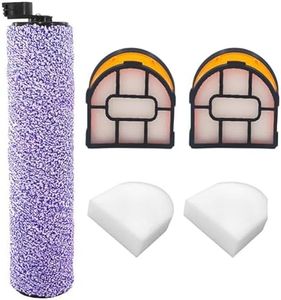 Donkivvy Brosse rouleau de rechange et filtres compatibles avec aspirateur multi-surfaces pour Shark HydroVac 3 en 1 WD100 WD101 WD200, 1 brosse rouleau brosse, 2 filtres en mousse, 2 filtres HEPA
