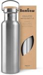 Bambaw Insulated Water Bottle | Stainless Steel Water Bottle 1l | Travel Water Bottle | Drinking Bottles for Adults | 1 Litre Water Bottle Metal | Water Bottle Thermos | Large Water Bottle 1000 ml