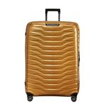 Samsonite Proxis 75 cm Large Check-in Polypropylene (PP) 8 Wheels Spinner Hard Luggage/Suitcase/Trolley Bag for Travel (Gold)