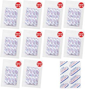 auhanth 100 Packs 300CC Oxygen Absorbers (10 Packs of 10), Food Grade Oxygen Absorbers for Long Term Food Storage in Vacuum Bag, Applicable to Mason Jars, Vacuum Storage Bags