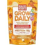 Grow Daily Boys 10+ Shake Mix Bag by Healthy Heights - Protein Powder (Vanilla) - Developed by Pediatricians - High in Protein Nutritional Shake - Contains Key Vitamins & Minerals