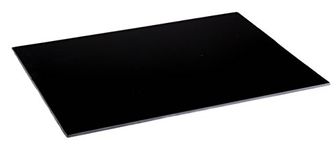 clever chef Black Glass Cutting Board Non Slip, Shatter-Resistant, Durable, Stain-Resistant, and Dishwasher Safe - 12" x 15.75"