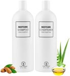 Tony Odisho Ostia Restore Shampoo & Conditioner Set – Complete Hair Care Essential – Cleanses, Hydrates & Protects Extensions – Marula Oil Formula with UV Protection for Smooth, Vibrant Hair - 32 Oz