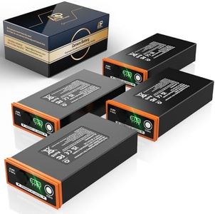 Azonpower Power Mag 5Ah Rechargeable Lithium Battery 4 Pack, Compatible with Moultrie Edge Battery Pack Series Cameras (Edge, Edge2, Edge2 Pro), Long-Lasting Trail Camera Power Solution