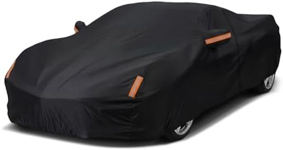 Car Cover Custom Fit for Chevrolet Corvette C4 C5 C6 C7 C8 1980–2026, Outdoor Waterproof All Weather Heavy Duty Full Exterior Cover for Sun Rain Snow UV Dust Protection with Door Zipper