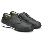 R.B Spikeless Golf Shoes Men (Full Black, Numeric_8)