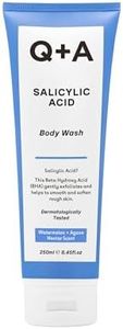 Q+A Salicylic Acid Body Wash for Invigorating Body Care, gel-based shower product, exfoliates, smoothes, and softens the skin, with Green Tea Extract, 250ml