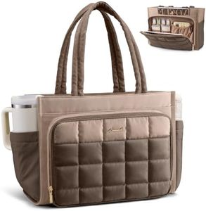 LOVEVOOK Teacher Tote Bag for Women Work Laptop Purse With Large Cup Holder