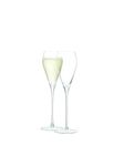 LSA International Wine Prosecco Glass 250 ml Clear | Set of 2 | Mouthblown and Handmade Glass | WI54, Champagne Glasses