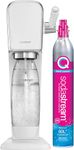 SodaStream 1013511110 Art Sparkling Water (White) with CO2 and DWS Bottle Soda Maker, Large