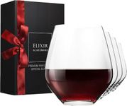 ELIXIR GLASSWARE Stemless Wine Glasses Set of 4-18 oz - Red Wine Glasses, Stemless Wine Glass Set 4 - Premium Crystal Wine Glasses Stemless Set of 4 - Housewarming Gifts Wine Gifts for Women and Men