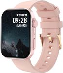 BRIBEJAT Smart Watch for Women (Make/Answer Call) 2.01'' Fitness Tracker Pedometer with SpO2/Heart Rate/Sleep Monitor Compatible with iPhone Samsung Huawei Android Phone, Pink