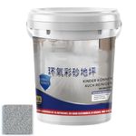 Self Leveling Epoxy Colored Sand Floor Paint, Fast Drying, Stain-Resistant For Concrete Tile Wood Countertop Decorative Finish (Grey-B)