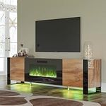 VanAcc 70" Fireplace TV Stand with 