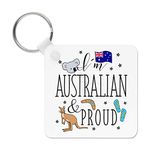 I'm Australian And Proud Keyring Key Chain