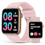 Smart Watch for Women (Answer/Make Calls), 1.9" HD Full Touch Screen, Fitness Tracker with Heart Rate Blood Oxygen Sleep Monitor, IP67 Waterproof Smartwatch for Android iOS