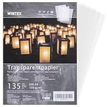 WINTEX Transparent Tracing Paper A4 - Pack of 135 - Trace Pad Sheets for Inkjet Printing - Transparency Papers for Design & Architecture