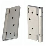 "BRASK" Brass Spring Hinges/Door Closer Hinge - Single Action 4" (Silver (Pack of 2))