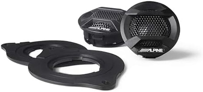 Alpine SPV-10TW-WRA Weather-Resistant 1” Component Tweeters for 2007+ Wrangler JK/JL & Gladiator JT