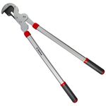 Darlac Heavy Duty Geared Anvil Garden Loppers – Ideal for Pruning Hard or Dead Wood – Lightweight Aluminium Handles with Oval Ribbed Grips - SK5 High Carbon Steel Blade