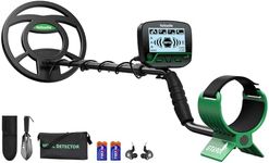 Hazlewolke Metal Detector for Adults & Kids, High Accuracy 10” Waterproof Coil with All Metal & DISC Modes, Kids Metal Detectors Gold Detecting for Beginners, Junior & Youth