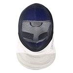 LEONARK Fencing Foil Mask CE 350N Certified National Grade Masque - Fencing Protective Gear (Black, M)