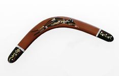 Hand Crafted and Hand Painted Australian Made 34cm (14in) Throwing Boomerang (Kangaroo)