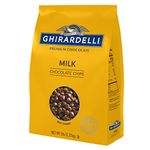 Ghirardelli Milk Chocolate Chips, 800 count per lb, 5 lb Bag