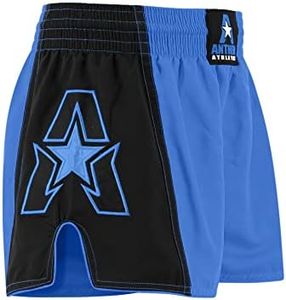 Anthem Athletics Infinity Muay Thai Shorts - Kickboxing Short Boxing Trunks for Men & Women - Blue & Black G2 - XX-Large