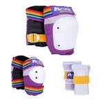Six Pack Combo Pad Protection Kit including Knee Pads, Elbow Pads and Wrist Guards from 187 Killer Pads and Moxi Skates - From Child to Adult (Lavender, L/XL)