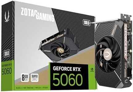 ZOTAC Gaming GeForce RTX 5060 Solo DLSS 4 8GB GDDR7 128-bit 28 Gbps PCIE 5.0 Gaming Graphics Card, SFF-Ready Ultra Compact Card, ZT-B50600G-10A