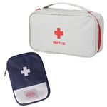 Mezon Set of 2 Large & Medium First Aid Pouch Medicine Storage Bag First Aid Kit Medicine Pouch Bag