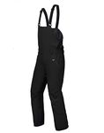 fit space Men's Insulated Waterproof Ski Bib Overalls Snow Windproof Winter Snowboarding Pant (Black,Small)